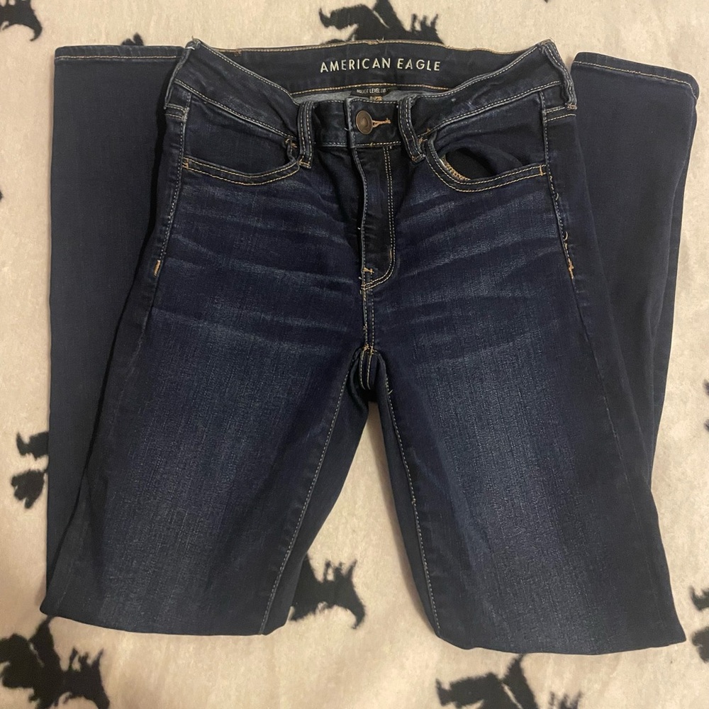 American Eagle Outfitters Dark Blue Skinny Jeans